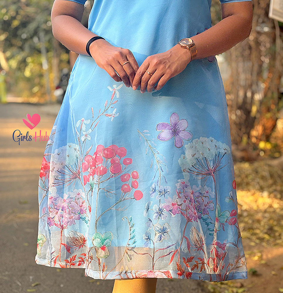 Light Blue Organza