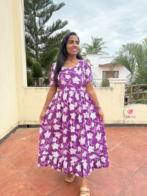 Violet With White Floral – FM-12