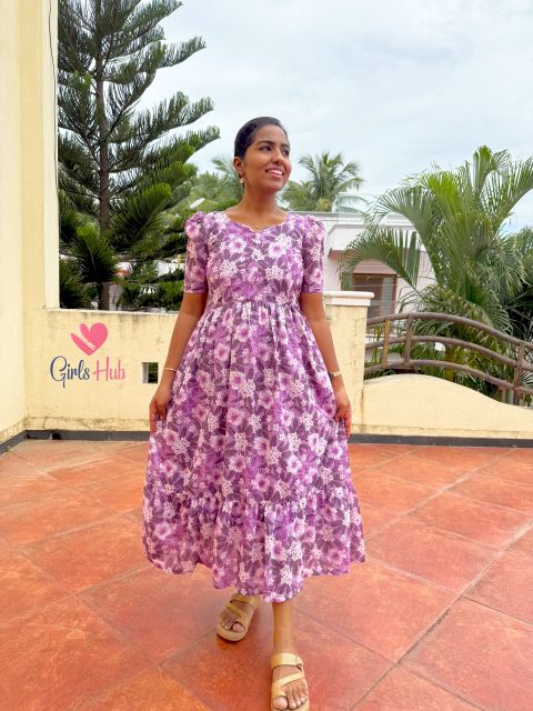 Lavender Floral Hakoba – FM-56