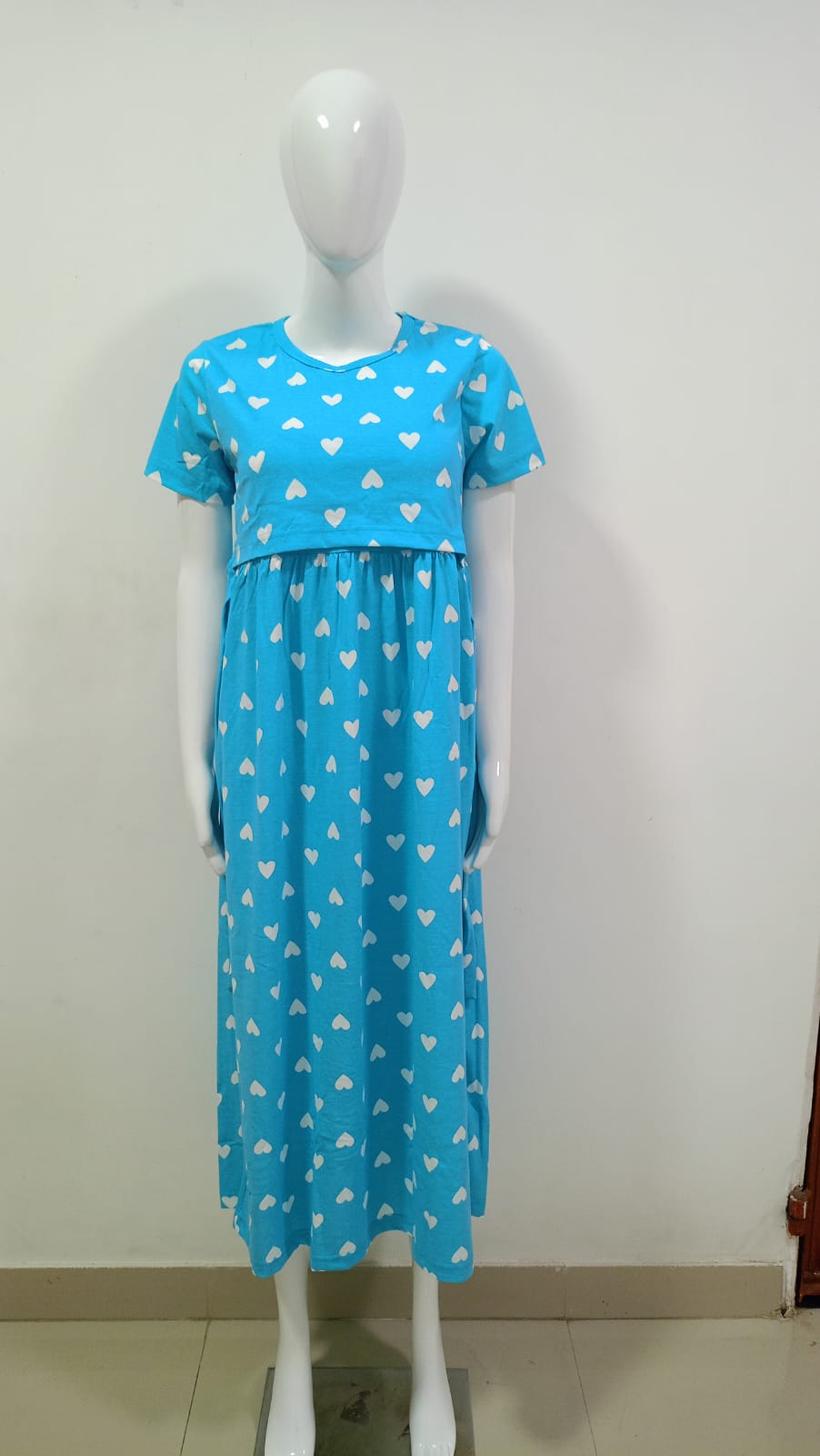 Blue White Heart - FG43