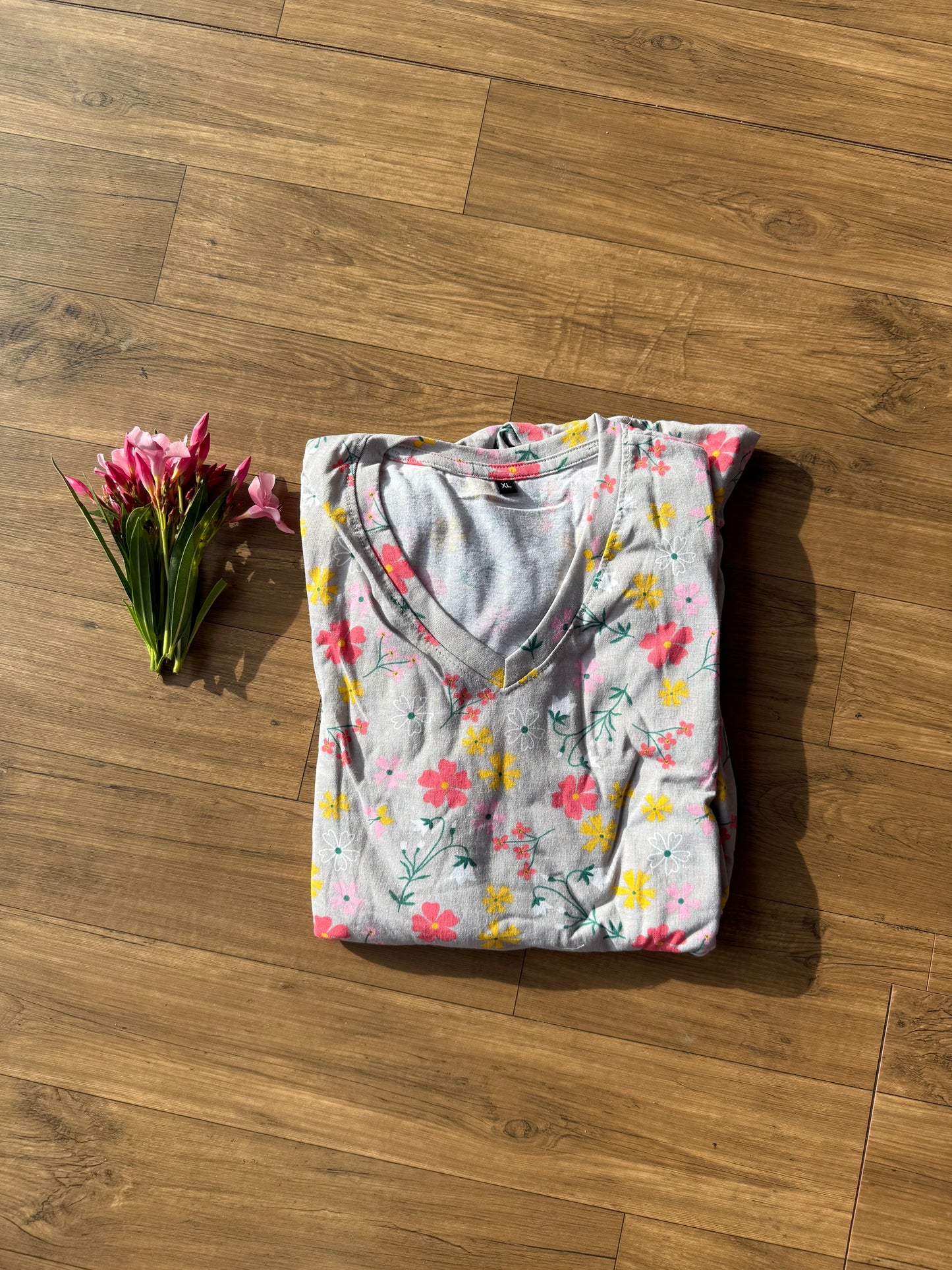 GRAY WITH WHITE FLOWER-NF-09