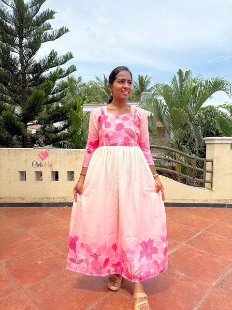 PINK WITH WHITE FLOWER-FM-118