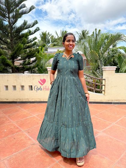 DARK GREEN WITH LINES-FM-124