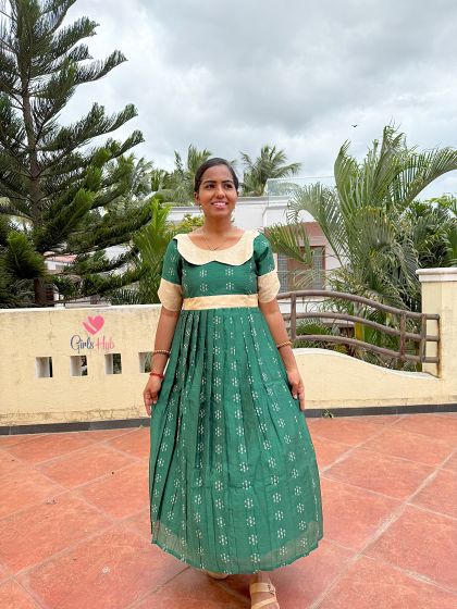 GREEN WITH SANDAL NECK-FM-131