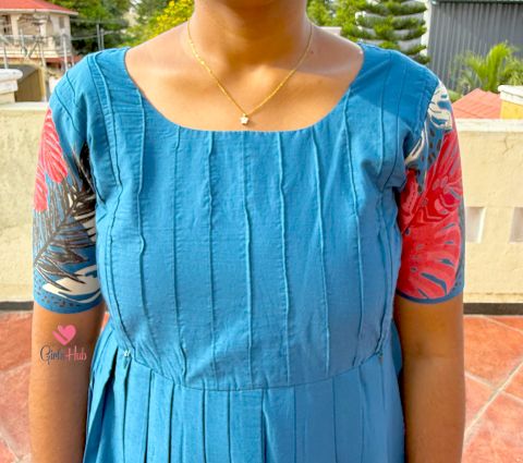 BLUE WITH RED LEAF-FM-149