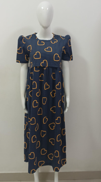 NAVY BLUE YELLOW HEART