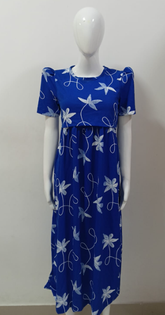 DARK BLUE WITH WHITE DESIGN