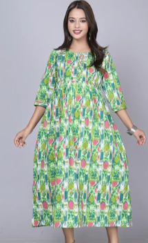 GREEN PINK & DARK GREEN SHADE-FK-187