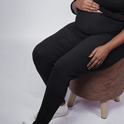 Maternity Leggings Black Ankle