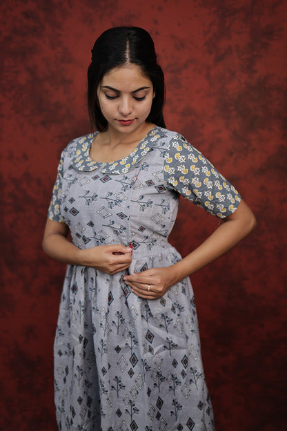 Feeding Kurti-Grey