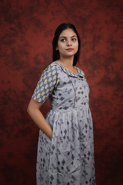 Feeding Kurti-Grey