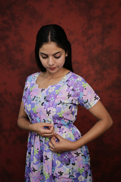 Feeding Kurti-Purple