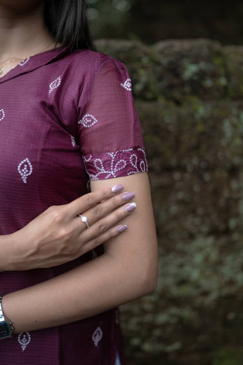 Kurti-Dark Maroon