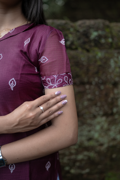 Kurti-Dark Maroon