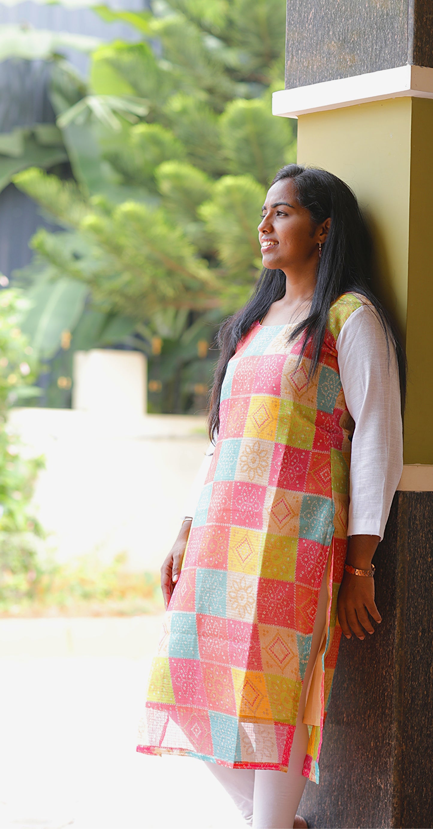 Multicolour Kolam Kurti