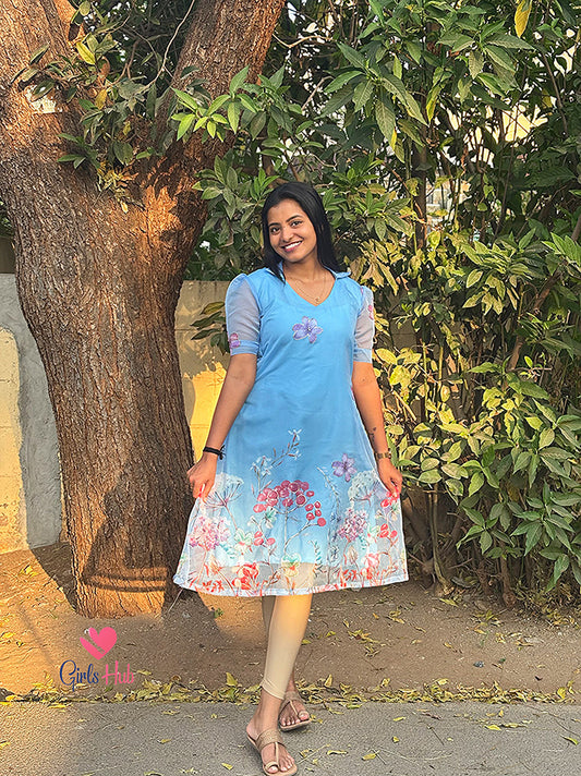 Light Blue Organza