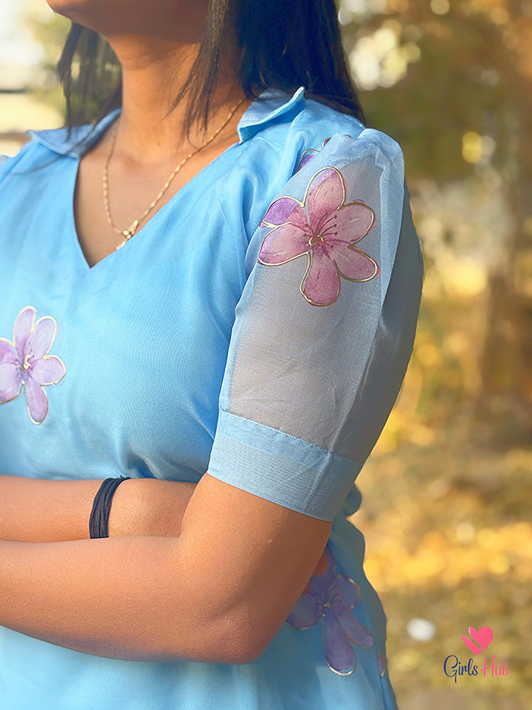 Light Blue Organza