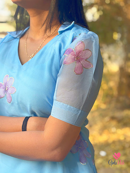 Light Blue Organza