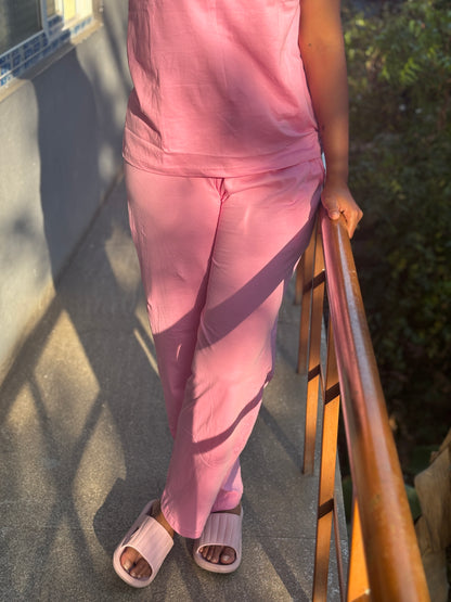 T-Shirt Pant -Pink