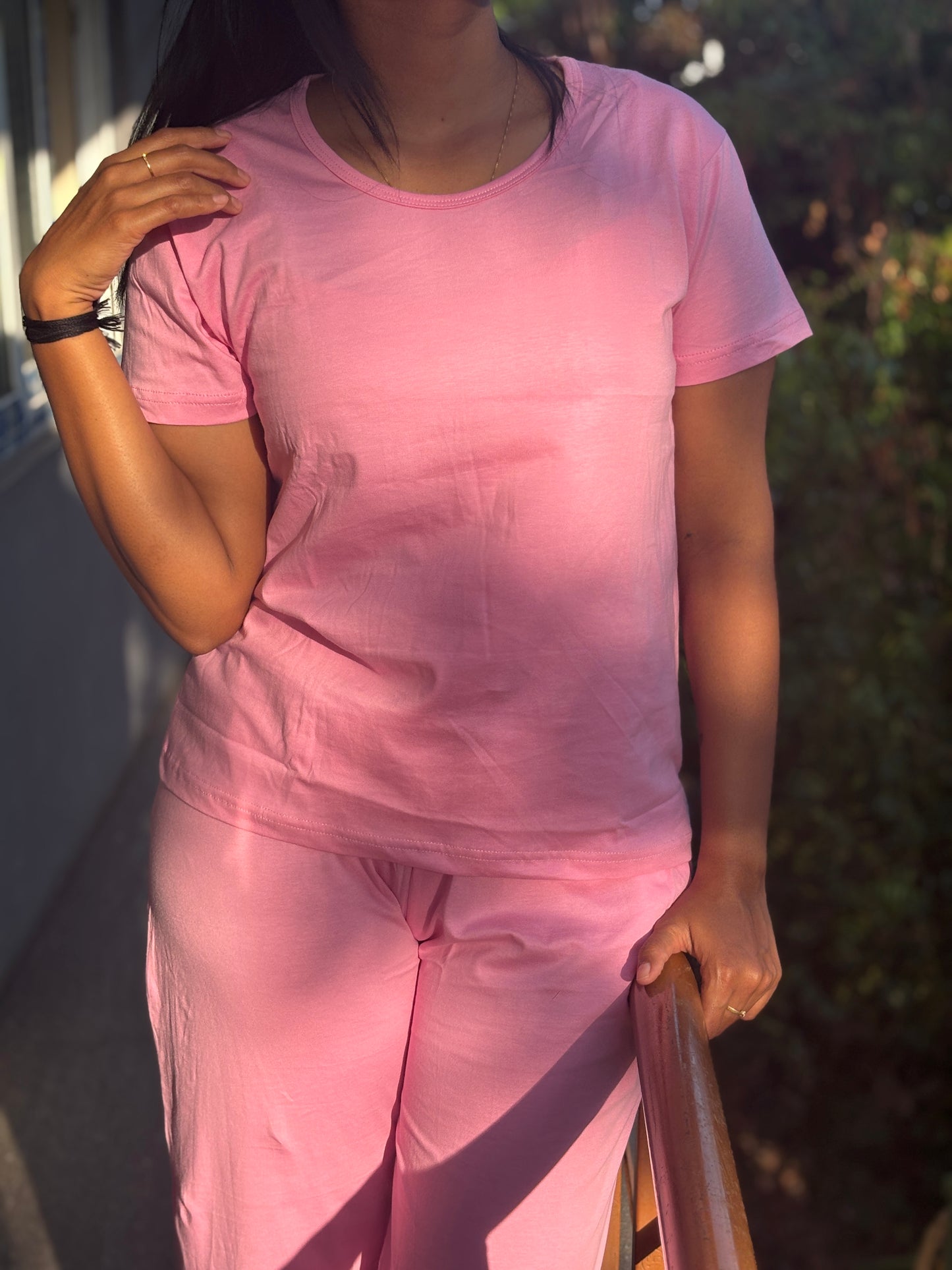 T-Shirt Pant -Pink