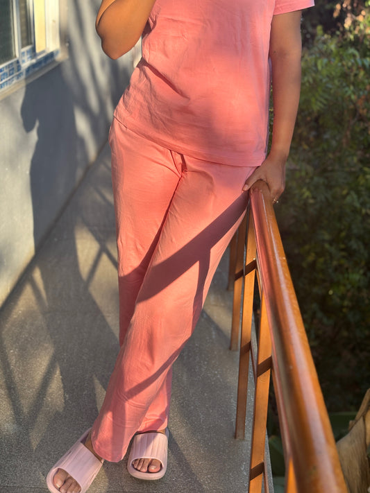 T-Shirt Pant-Orange