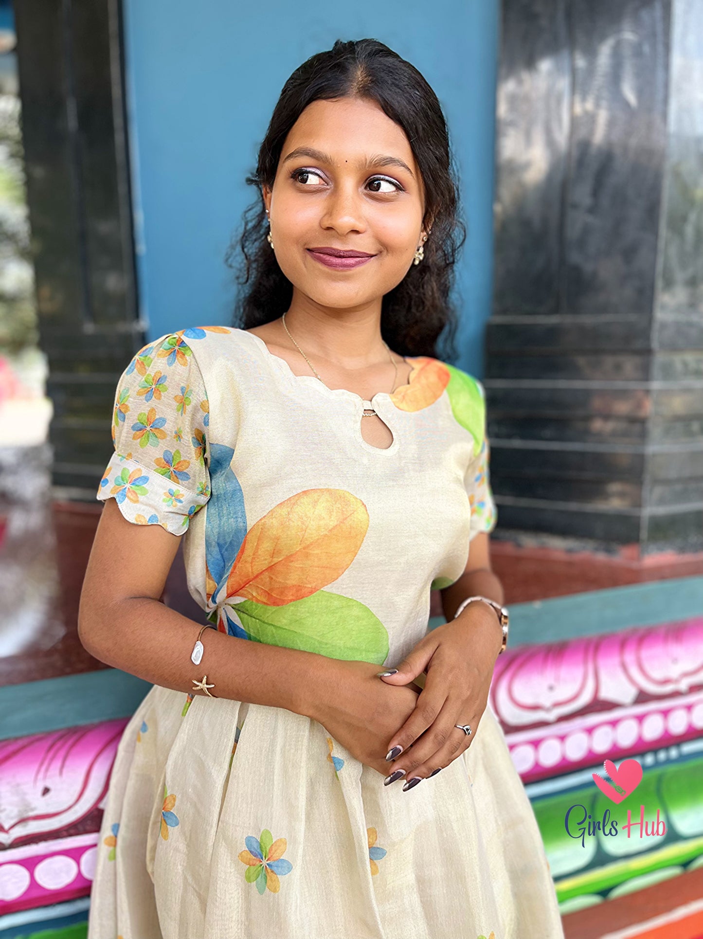 White Flower Traditional Dress