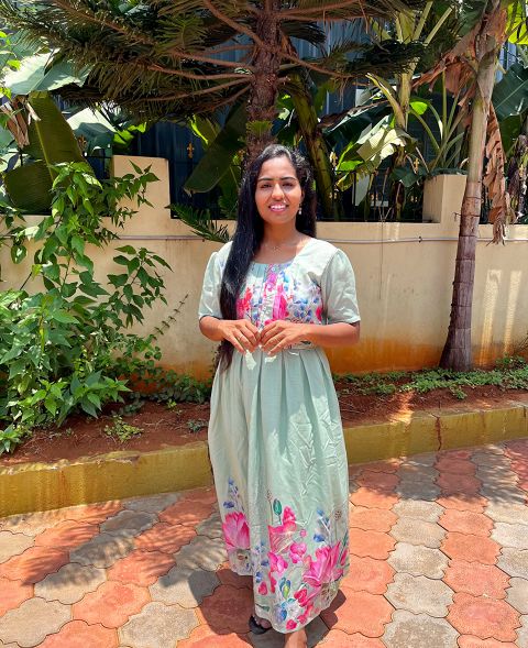 Green Lotus Feeding Kurti