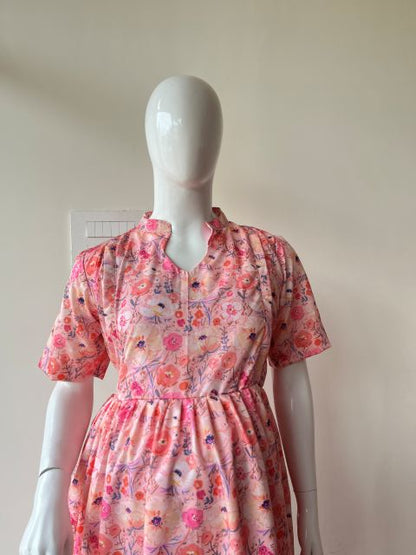 Light pink with flower