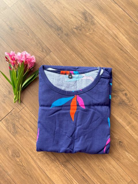 Dark Blue Multi Flower - FG19