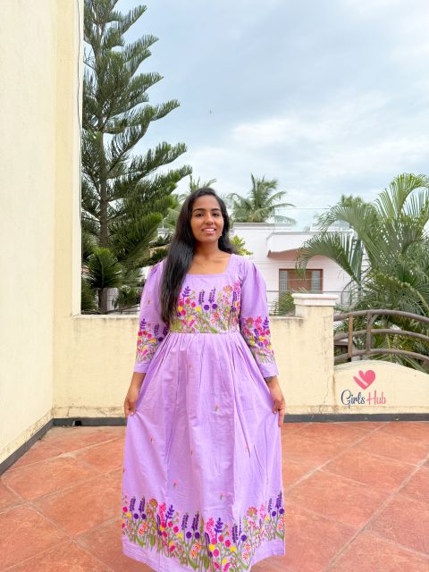 Purple With Embroidery – FM-15