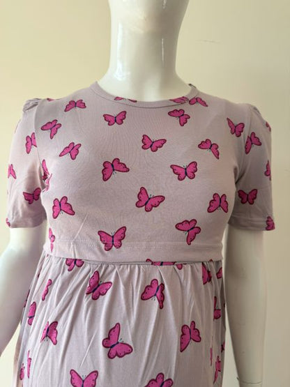 Purple With Pink Butterfly - FG10
