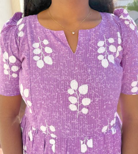Cotton Purple White Flower – FM-25
