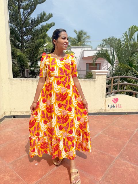 Yellow With Red Flower – FM-28