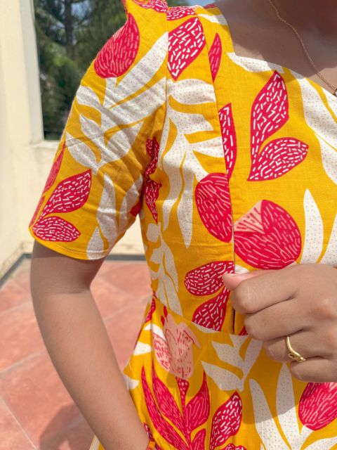 Yellow With Red Flower – FM-28