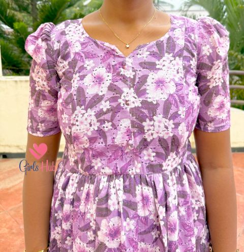 Lavender Floral Hakoba – FM-56
