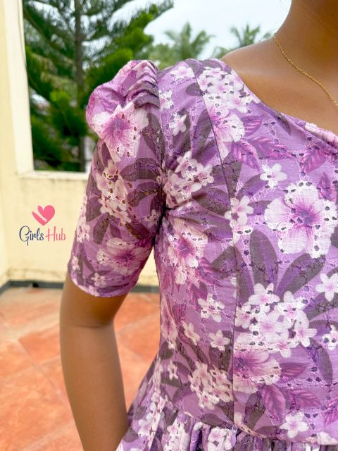 Lavender Floral Hakoba – FM-56