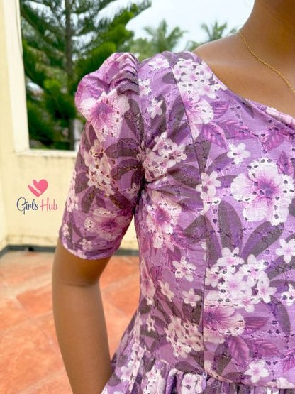Lavender Floral Hakoba – FM-56