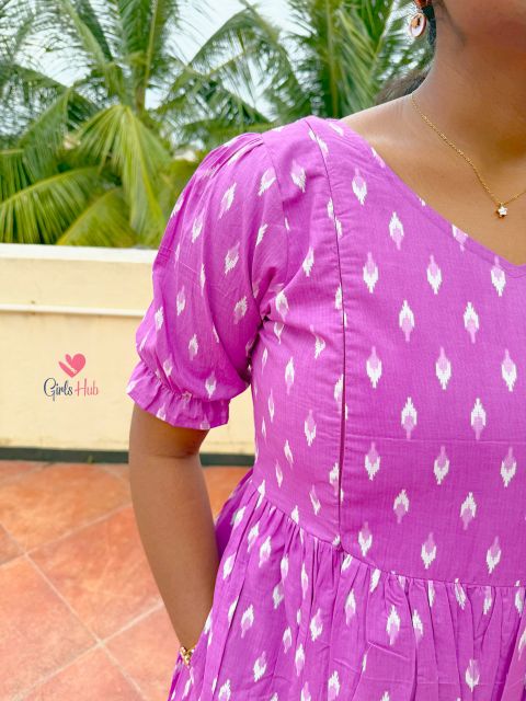 Violet With White Flower – FM-63