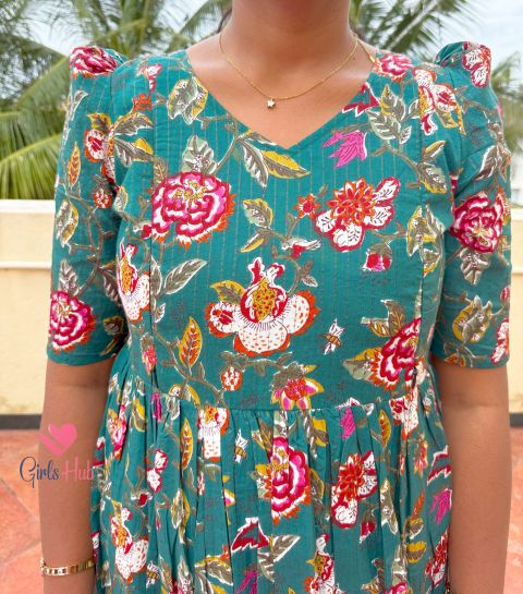 Dark Green Floral – FM-65