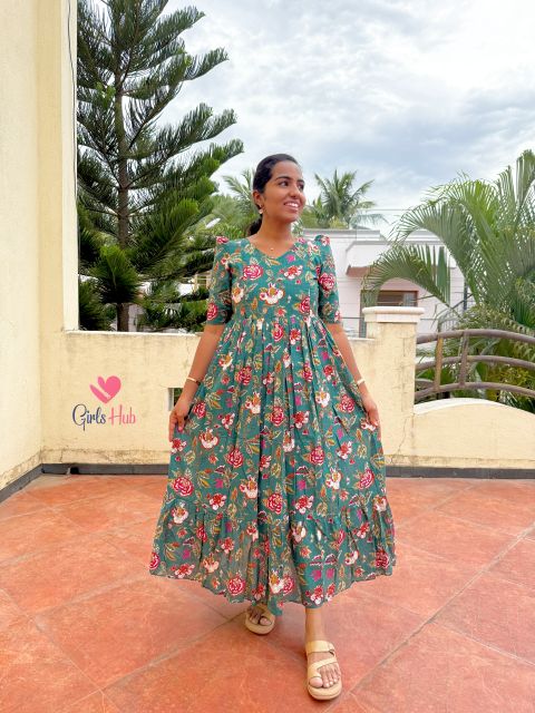 Dark Green Floral – FM-65