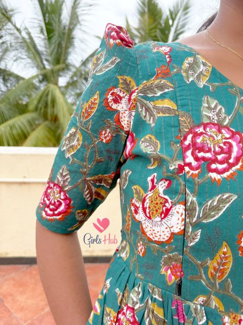Dark Green Floral – FM-65