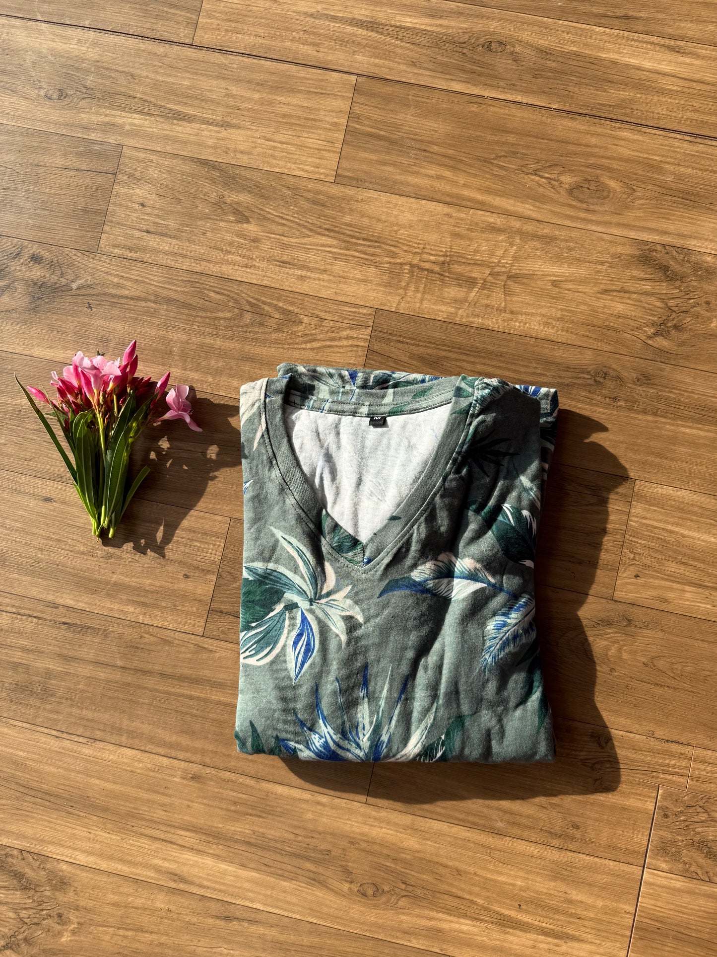 DARK GREEN WITH FLOWER-NF-08