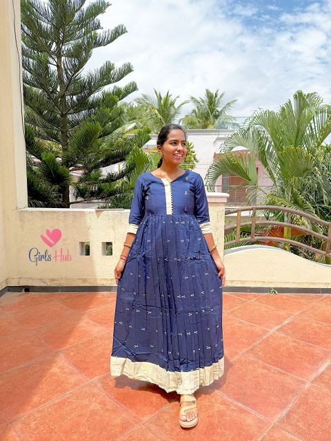 NAVY BLUE WITH SANDAL-FM-105