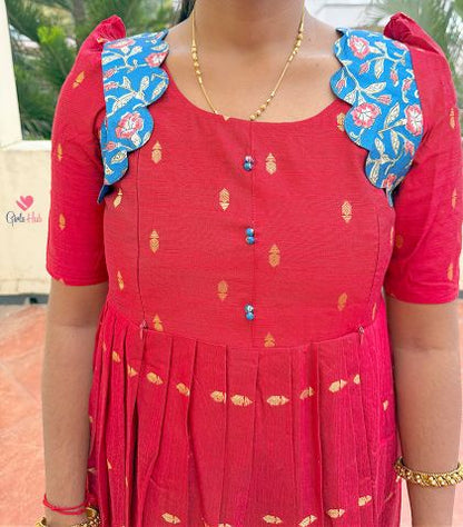 DARK RED WITH BLUE-FM-103