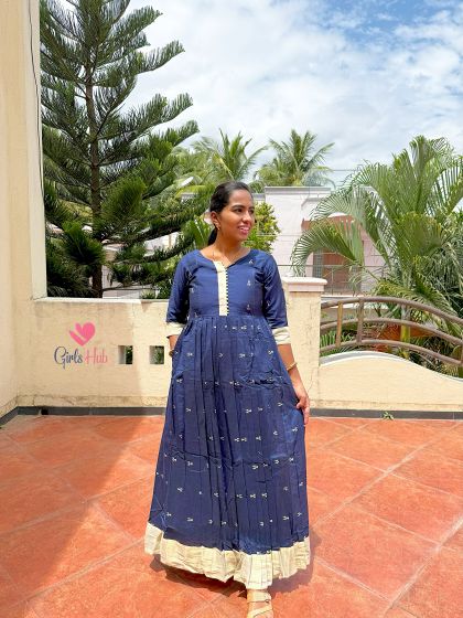 NAVY BLUE WITH SANDAL-FM-105