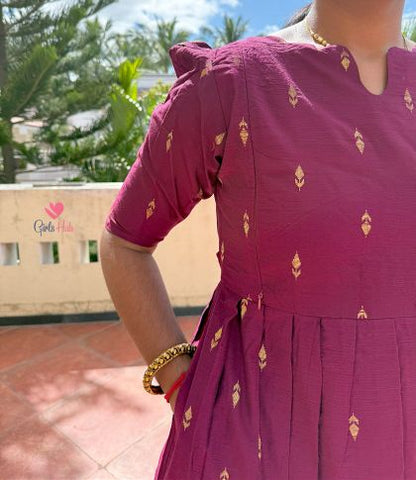 MAROON WITH GOLD-FM-126