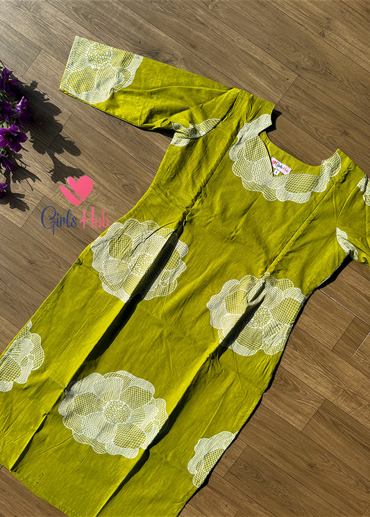 GREEN WHITE FLOWER-SK-12(PRE ORDER)