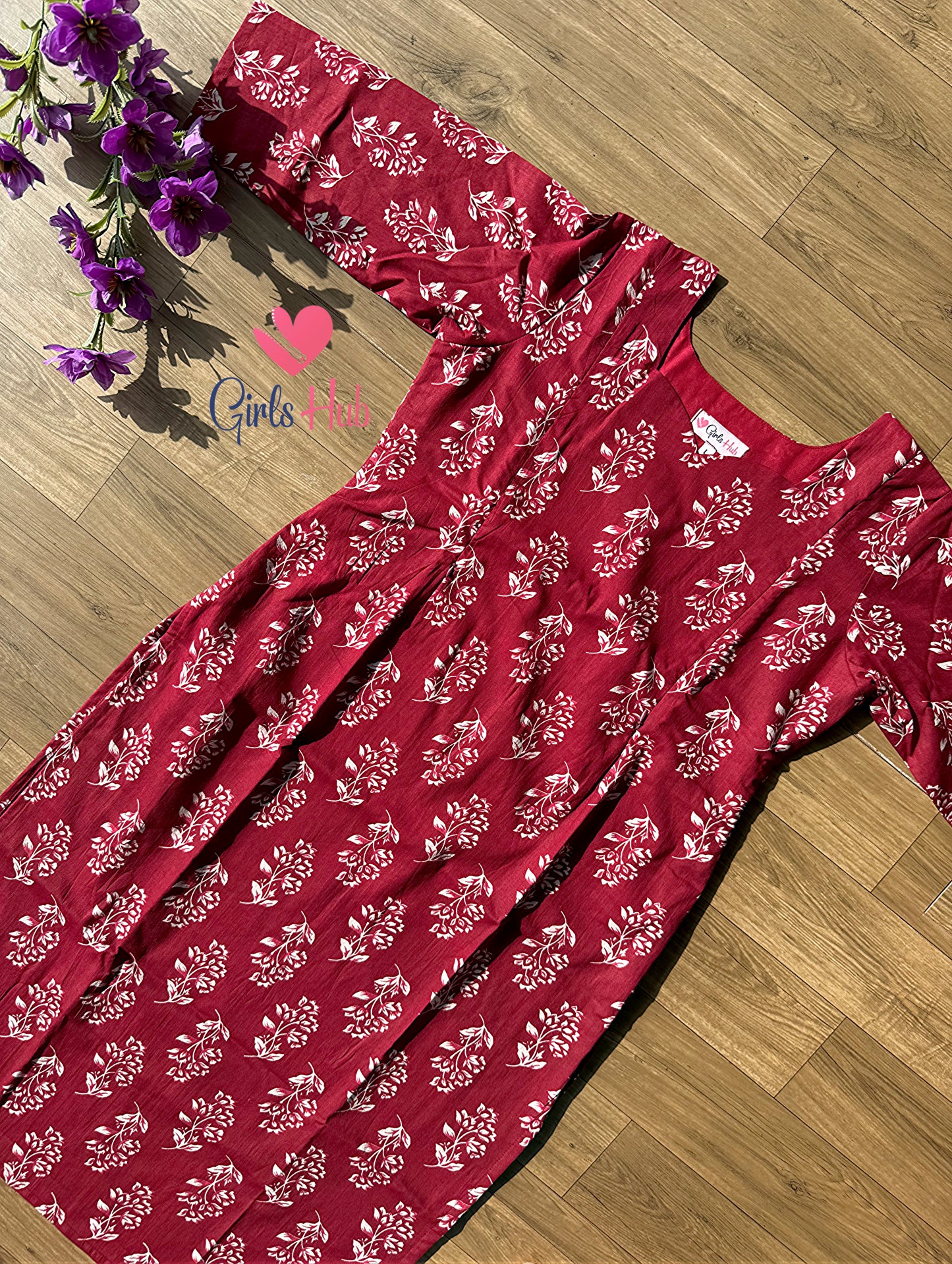 DARK RED FLOWERS-SK-14(PRE ORDER)