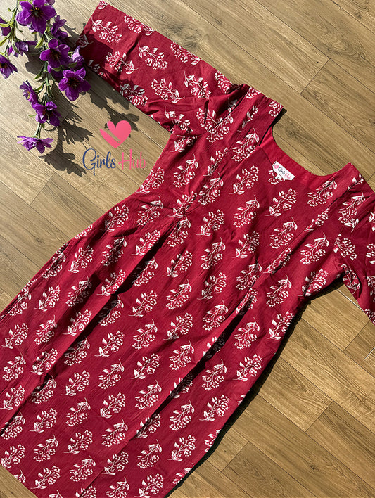 DARK RED FLOWERS-SK-14(PRE ORDER)