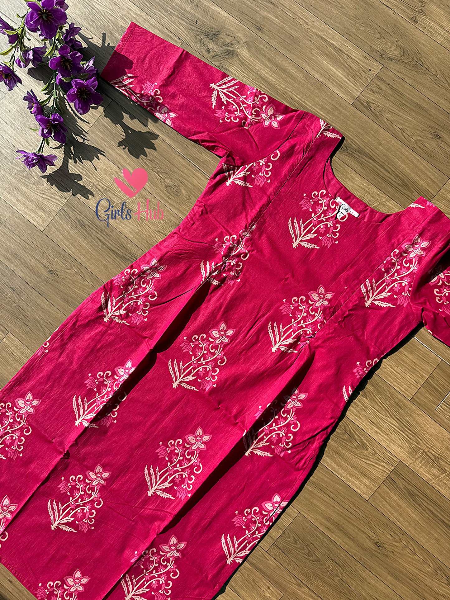 PINK FLORAL-SK-13(PRE ORDER)